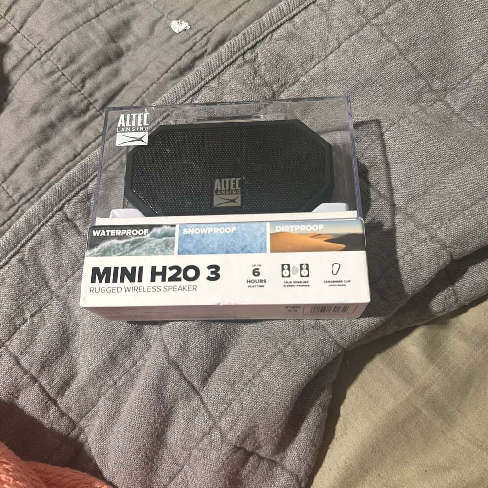 Altec Lansing Mini H20 3 Rugged Bluetooth Speaker IMW258N-BLK Black